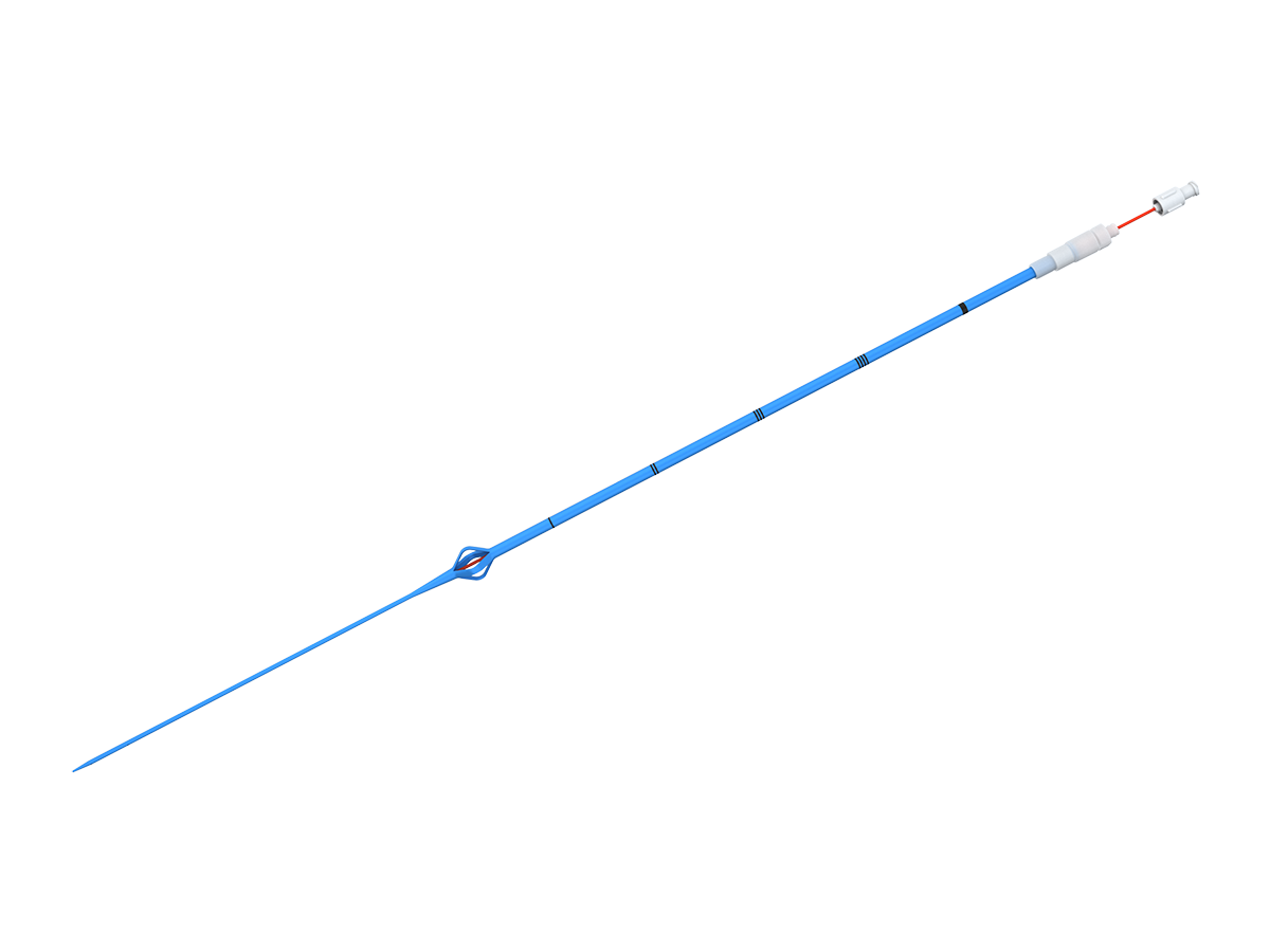 Re-entry Malecot Catheter
